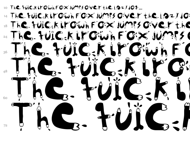 Woodcutter Pollita Alegre font waterfall